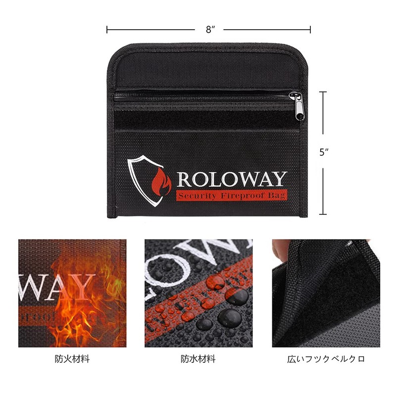 Fireproof Bag, Collecting Bag, Document Storage Case, Handbag, Waterproof, Fireproof,