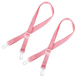 2pcs Shower Lanyard with 2 Hooks for Mastectomy Drain Holder, Pink Post-Mastectomy Must Haves Mastectomy Gifts for Women Drainage Bulbs After-Surgery Recovery Management Rope Clips Accessories