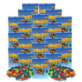 SunBursts Regular Mix 1/2 LB Bag (Approx. 20, .35oz Bags) - Candy Coated, Chocolate Covered Sunflower Seeds - 50 Calorie Mini Snack Packs - One Bulk Bag By Lyza's Sweets & Treats