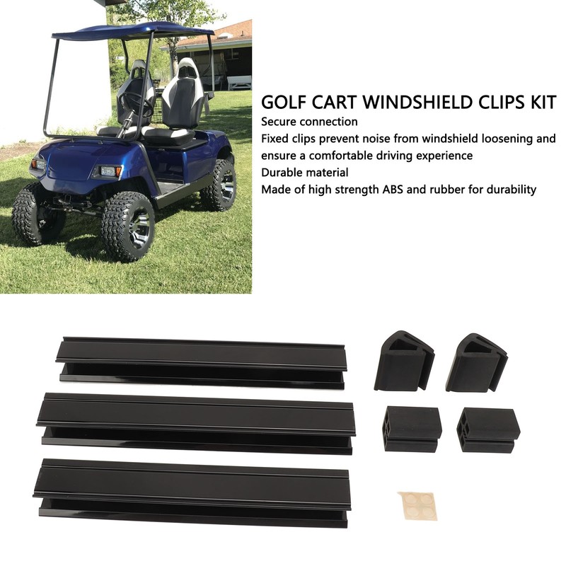Golf Cart Windshield Clips Kit Secure Connection Easy Installation for