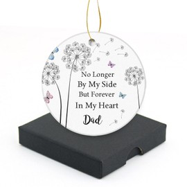 Christmas Ornaments,in Memory of Dad,Xmas Tree Hanging Decor with Gift Box
