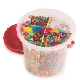 Color Splash!® Pony Bead Bucket, Sparkles
