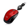 Adesso Retractable Mini Mouse iMouse S8B with Built-in Scroll Wheel,