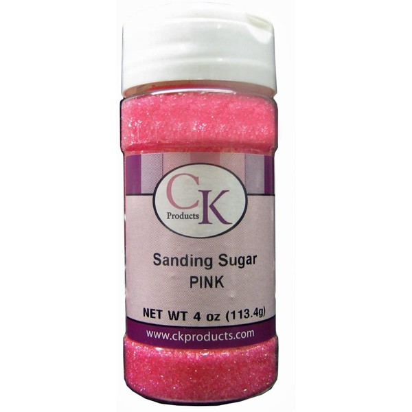 CK Products 4 Ounce Sanding Sugar Bottle, Pink