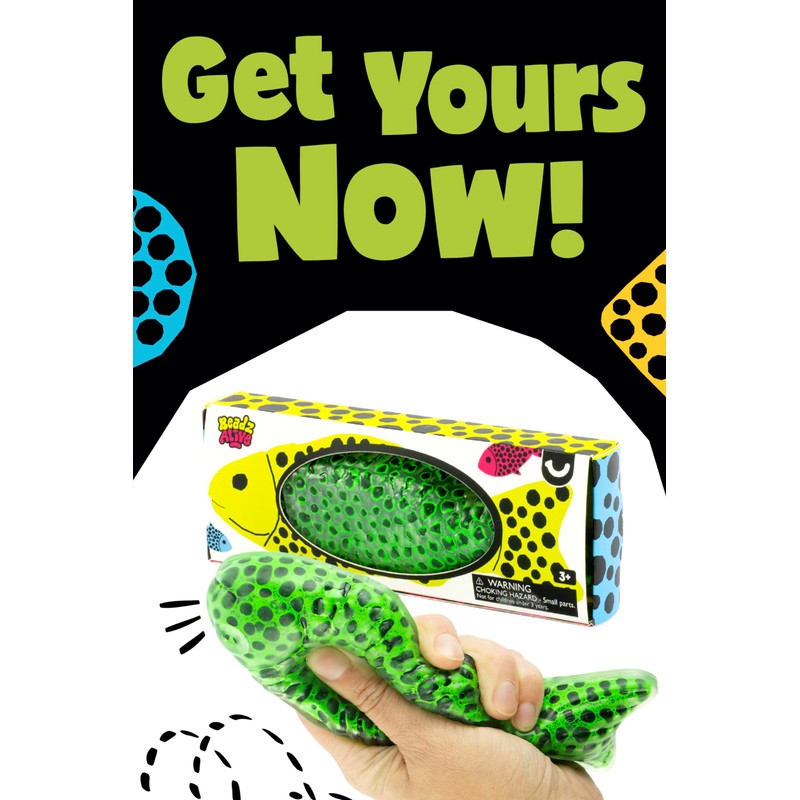 Keycraft Beadz Alive Fish | Sensory Fidget Toy | Stress