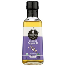 Spectrum Naturals Organic Sesame Oil, Unrefined, Non GMO, 8 Fluid Ounces (Pack Of 3)