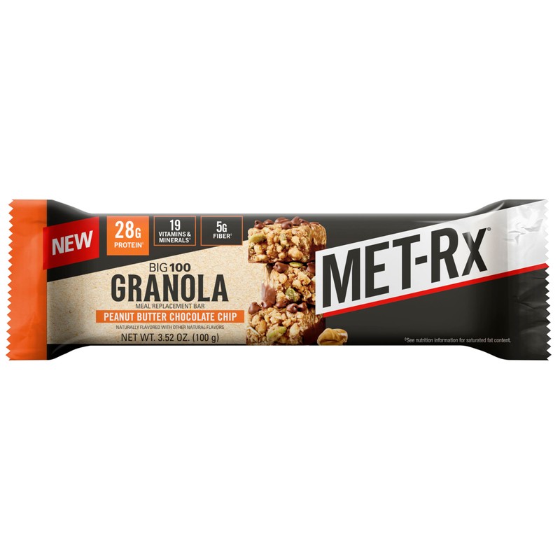 MET-Rx MET-Rx Big 100 Granola Protein Bar, Meal Replacement Bar,