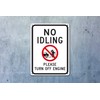 KENSILO Please Turn Off Engine with No Idling Tin Signs