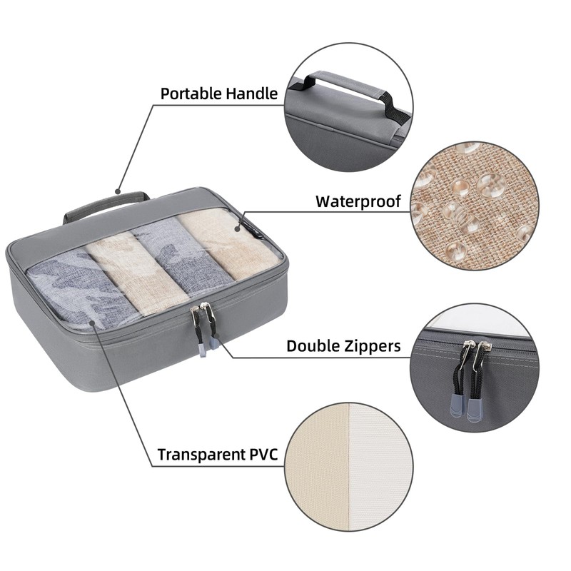 BAGAIL Packing Cubes Clear Packing Organizer for Travel Accessories Luggage