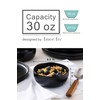 AmorArc Stoneware Cereal Bowls for Kitchen, 28oz Large Ceramic Soup