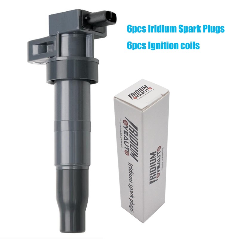 OYEAUTO Ignition Coils Iridium Spark Plugs UF546 Compatible with Hyundai