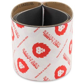 Red Label Abrasives 4 X 24 Inch 220 Grit Silicon Carbide Sanding Belts, 3 Pack