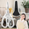 Kitchen Scissors, Dishwasher-Safe, Stress-Free Cut, Fit Cut Curve, Black, Continuous