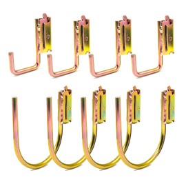 Zhupoub 8 Pack E-Track J Hooks, Heavy Duty Accessories for Cargo Tie Down Systems in Trucks, Trailers, Vans - Spring Fitting Attachments