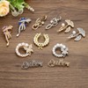 PATIKIL Butterfly Crystal Safety Decorative Pin Brooch Clip Clasp Pin,