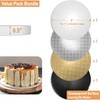 BOARDS+ 14 Pack Cake Drums 8 inch in White, Silver,