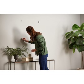 Duck Brand EasyMounts Picture Hanger for Interior Drywall - Frame Hangers for Hanging Pictures - Wall Hanging Kit with Built-In Level, No Tools Required - Holds Up to 15lbs - Gray, 6-Pack