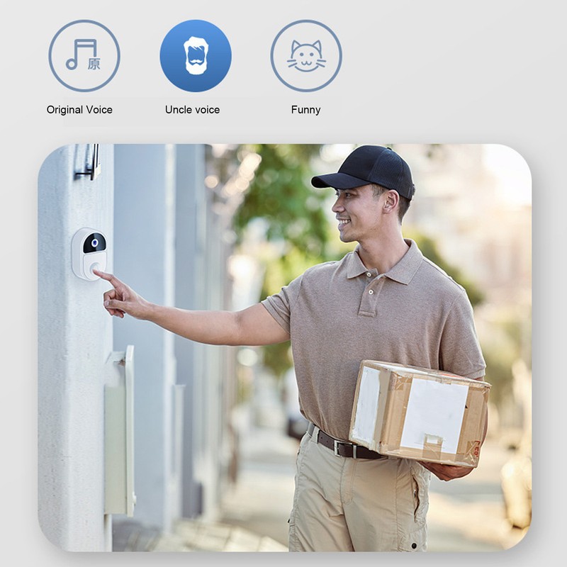 Video Doorbell 2 Way Talk Wifi 1080P HD Night Vison