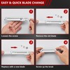 BECOWIN 7-In-1 Mutipurpose Utility Knife, Stainless Steel Retractable Box Cutter,