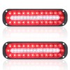 AT-HAIHAN Pack of 2 Oval Red LED Trailer Stop Brake