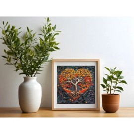 Abris Art Mid-sized bead embroidery kit - Warm feelings