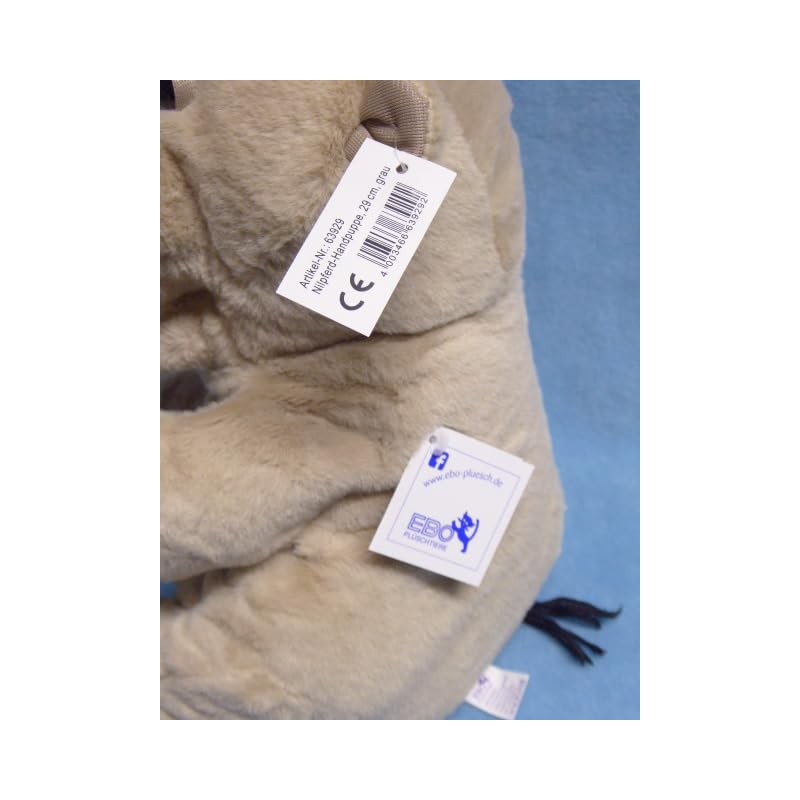 EBO 63929 Hand Play Hippo, 29 cm