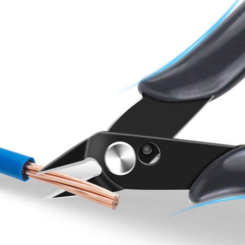 Pack of 10 Electronic Side Cutters Small: 130 mm Mini