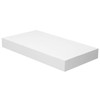 WELLAND 16 inch White Mission Floating Shelves for Wall, Bathroom