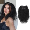 Curly Clip in Hair Extensions, Natural Soft 6pcs Seamless Clip