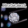 Miyabi Grace Elegant Cubic Zirconia Crystal Invisible Clip On Earrings