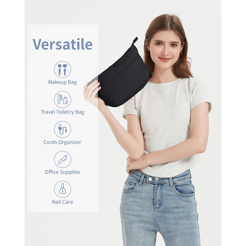 Travel Makeup Bag Large Cosmetic Bag Makeup Case Organizer for