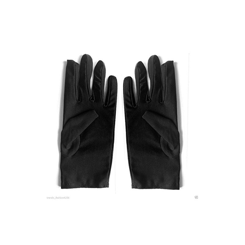 Adult Mens Scream Style Short Black Gloves (struts-1246)