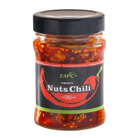 EAPC Nuts Chili Oil - 6.7oz Chili Crisp Oil with Peanuts, Sunflower Seeds, Sesame, Extra Crunchy Nuts Chili Sauce, Ready to Eat and Use as Sauce, Condiment