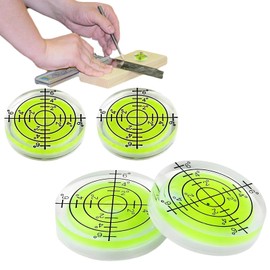 4 Stück Wasserwaagen, runde Wasserwaagen für Wohnmobil Wohnwagen Kamera Camper Gerade Ausrichten Videoprojektor Bilderrahmen