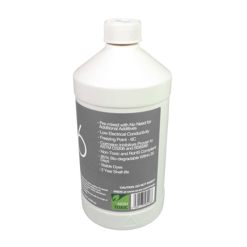 XSPC EC6 White Opaque Premix PC Coolant (1000mL) and ReColour