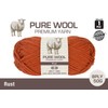 Yatsal Premium 3-Ply Pure Wool Yarn 50 g, Rust