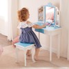 MOUDS Vanity Set, 2 in 1 Princess Makeup Dressing Table