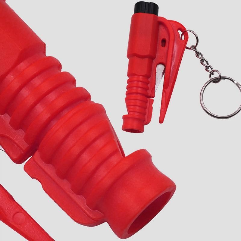 3 in 1 Car Emergency Escape Tool Keychain, Multifunctional Car