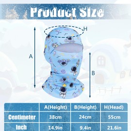 Children's Balaclava Winter Warm Balaclava, Windproof Face Mask, Winter Windproof Thermal Balaclava Face Mask, Balaclava Ski Mask, for Boys and Girls, Outdoor Sports, Cycling, Cycling, Skiing, blue