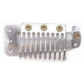 Stern Metal Hair Clip, Silver, 0.0589 kg