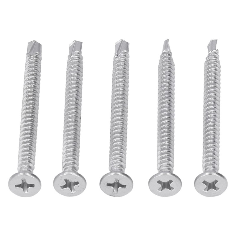 200Pcs Self Drilling Screw Cross Countersunk Head 410 Stainless Steel