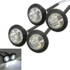 Ricoy 3/4" Round White LED Front Rear Side Marker Indicators