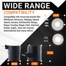 Ultra Durable 279834 Dryer Gas Valve Ignition Solenoid Coil Kit Replacement Part by BlueStars - Exact Fit for Whirlpool Kenmore Maytag Dryers - Replaces AP3094251 PS334310 12001349 - PACK OF 4