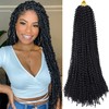Ubeleco 24 Inch Passion Twist Hair, Water Wave Crochet Hair