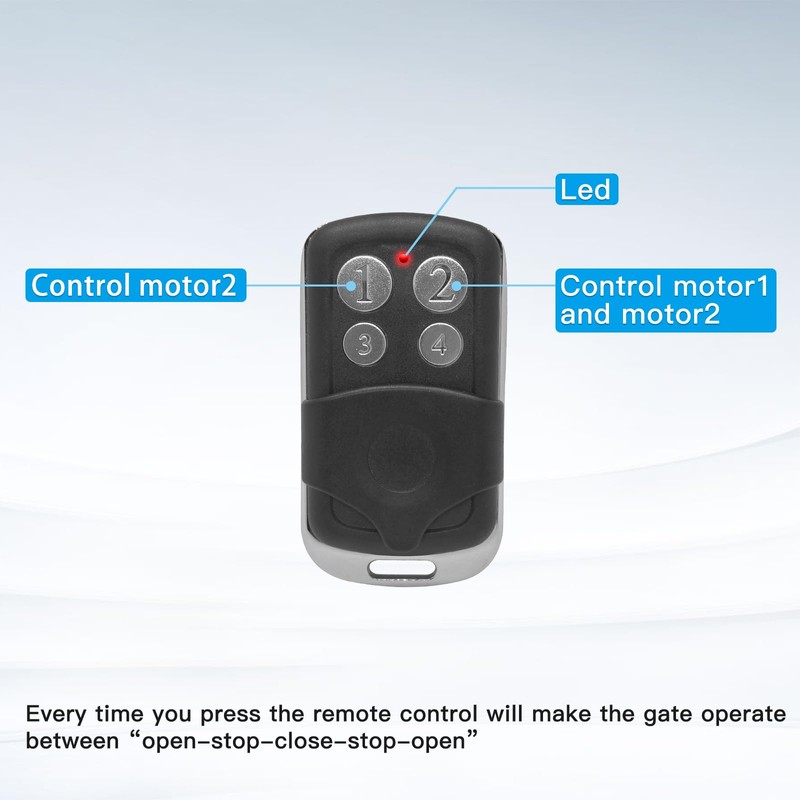 JUJIANG Gate Opener Remote Control Transmitter for Automatic Gate Opener