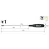 Vessel Cushion Grip Screwdriver (Narrow Shaft Model), +1X150