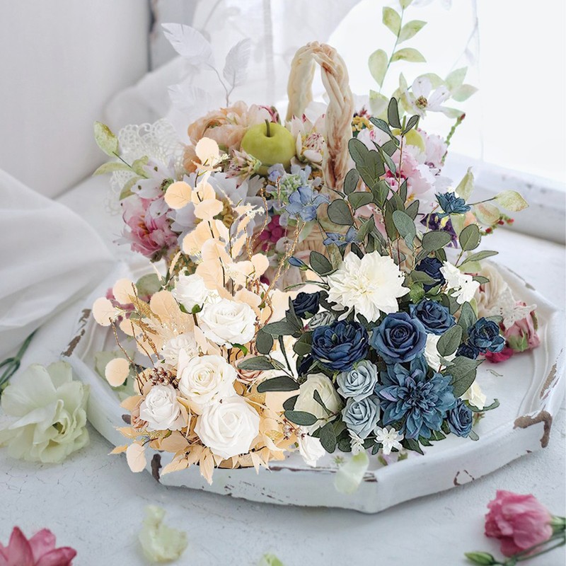 1 Pair Artificial Wedding Arch Flowers Simulation Background Decoration Flowers