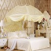 Summer Dome Mosquito Net for Bed Mosquito Net (180x200cm) (Beige)