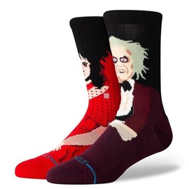 Stance Dearly Beloved Crew Socks Beetlejuice Movie Movie Lydia Beteigeuse Calf, Dearly Beloved - Maroon