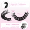 Newcally Lashes Nautral Look False Eyelashes Russian Strip Lashes Mink